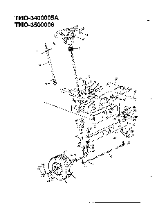 18hp 42"/46" tractors/wheel chart Diagram and Parts List for 3400005A  MTD Lawn Tractor