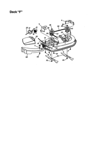 Deck-F Diagram and Parts List for 667  MTD Lawn Tractor