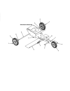 Wheel Assembly Diagram and Parts List for 25A-520A700  MTD Edger