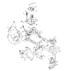 Frame/battery Diagram and Parts List for 13A878XT299  MTD Lawn Tractor