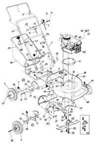 Page A Diagram and Parts List for 110-306R102 1990 MTD Lawn Mower
