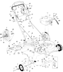 Page B Diagram and Parts List for 110-506R033 73517 -1990 MTD Lawn Mower