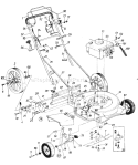 Page B Diagram and Parts List for 110-506R192 1990 MTD Lawn Mower