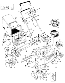 Page A Diagram and Parts List for 110869R 1990 MTD Lawn Mower