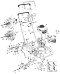 Page A Diagram and Parts List for 111-506R033 73517 -1991 MTD Lawn Mower