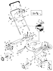 Part Location Diagram of 720-0271 MTD Engine Cover