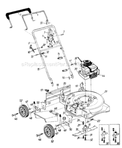 Page A Diagram and Parts List for 112-072R141 1992 MTD Lawn Mower