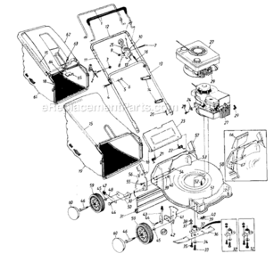 Page A Diagram and Parts List for 112-426R059 1992 MTD Lawn Mower