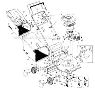Page A Diagram and Parts List for 112-428R148 1992 MTD Lawn Mower