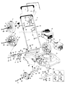 Page A Diagram and Parts List for 112-508R192 1992 MTD Lawn Mower