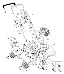 Page A Diagram and Parts List for 113-072A141 1993 MTD Lawn Mower
