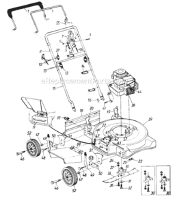 Page A Diagram and Parts List for 113-072A382 1993 MTD Lawn Mower