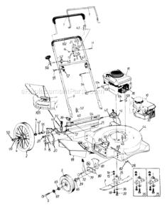 Page A Diagram and Parts List for 113-508H141 1993 MTD Lawn Mower