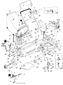 Part Location Diagram of 734-1264 MTD Wheel Assy W/tire