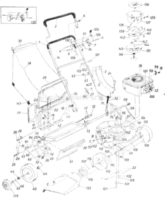 Page A Diagram and Parts List for 116-114-000 1986 MTD Lawn Mower