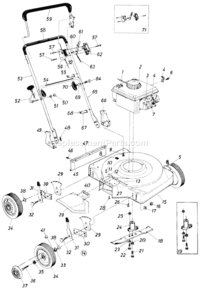 Part Location Diagram of 731-0664 MTD Rear Flap Ass'y.