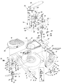 Page B Diagram and Parts List for 117-533-000 1987 MTD Lawn Mower