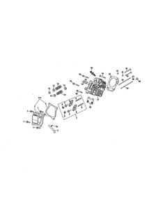 Cylinder Head Diagram and Parts List for 752Z170-L0  MTD Engine
