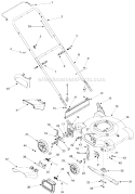Part Location Diagram of 631-0098 MTD Mulching Baffle (If Equipped)