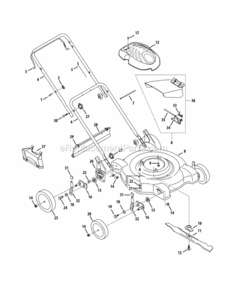 Part Location Diagram of 710-04694 MTD Screw, 3/8-24 X 1.50