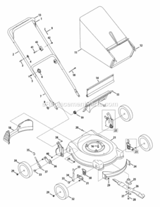 Part Location Diagram of 987-02551 MTD Arm Asm-pivot Rh