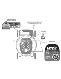 Page C Diagram and Parts List for 11A-41MB033 2009 MTD Lawn Mower
