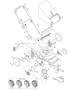 Page A Diagram and Parts List for 11A-544K204 2009 MTD Lawn Mower