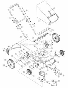 General_Assembly Diagram and Parts List for 11A-546B729 2006 MTD Lawn Mower