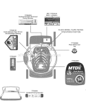 Page C Diagram and Parts List for 11A-54M9002 2009 MTD Lawn Mower