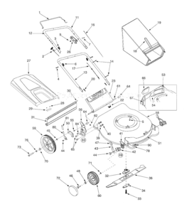 Part Location Diagram of 782-0310A-0483 MTD Deck