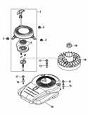 Page M Diagram and Parts List for 11A-A1JC027 2012 MTD Lawn Mower