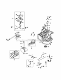 Crankcase Diagram and Parts List for 11A-A1JC027 2012 MTD Lawn Mower