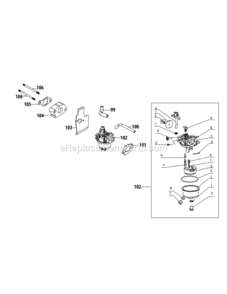 Page B Diagram and Parts List for 11A-A1S5706 2014 MTD Lawn Mower