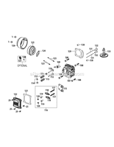 Page E Diagram and Parts List for 11A-A1S5706 2014 MTD Lawn Mower