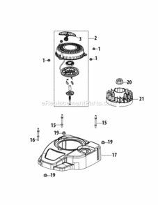 Page F Diagram and Parts List for 11A-A1S5706 2014 MTD Lawn Mower