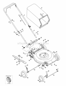 Part Location Diagram of 732-05062A MTD Torsion Spring - Left Hand
