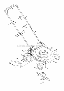 Page A Diagram and Parts List for 11A-A40M700 2013 MTD Lawn Mower