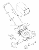 General Assembly Diagram and Parts List for 11A-B13M729 2012 MTD Lawn Mower