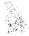 Page B Diagram and Parts List for 11B-509B033 2001 MTD Lawn Mower