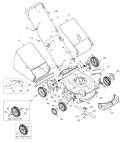 Part Location Diagram of 753-05197-0638 MTD Cutting Deck: Rear Discharge