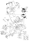 Page A Diagram and Parts List for 120-238R033 75543 -1990 MTD Lawn Mower