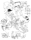 Page B Diagram and Parts List for 120-478B033 75524 -1990 MTD Lawn Mower