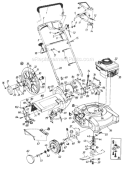 Page B Diagram and Parts List for 120-528R033 75525 -1990 MTD Lawn Mower