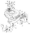 Page D Diagram and Parts List for 120898E 1990 MTD Lawn Mower