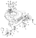 Page D Diagram and Parts List for 120898R 1990 MTD Lawn Mower
