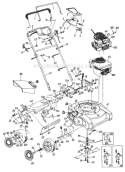 Part Location Diagram of 682-0001 MTD 22" Deck Ass'y.