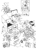 Page B Diagram and Parts List for 121-848R000 1991 MTD Lawn Mower