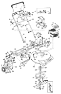 Page B Diagram and Parts List for 1211 756300 - 799999 Cub Cadet Lawn Mower