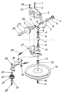 Page B Diagram and Parts List for 121C898B401 1991 MTD Lawn Mower