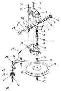Part Location Diagram of 714-0417B MTD Transmission Comp.